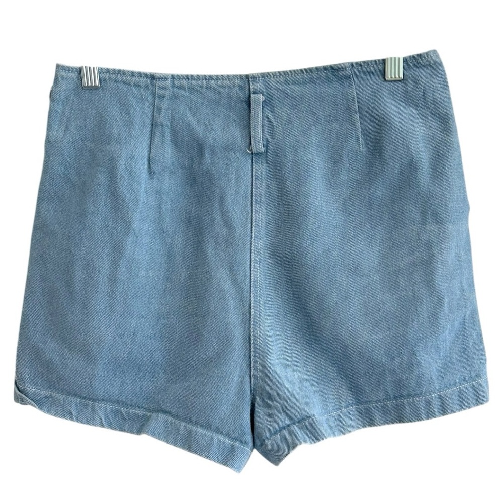 Sage The Label Women’s High Waisted  Blue Denim Shorts ‎ Sz S - Picture 2 of 6